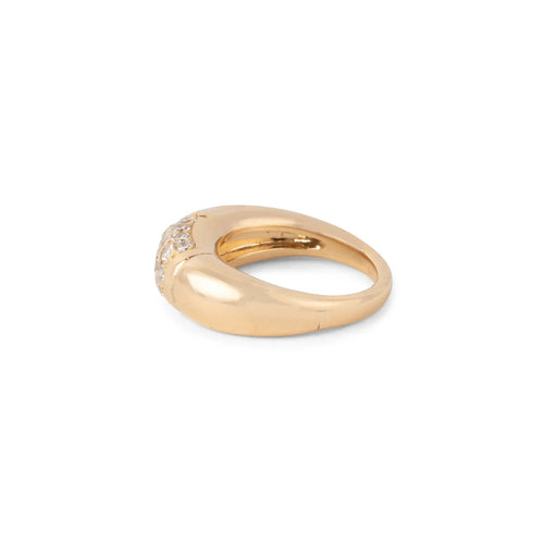 Bague 48.5 Van Cleef & Arpels Philippine - Bague en or jaune et diamants 58 Facettes 1