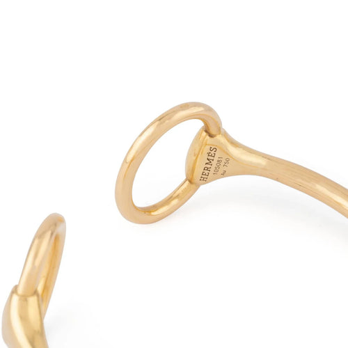 Bracelet Hermès Nausicaa - Bracelet rigide en or jaune 18k 58 Facettes 1