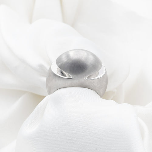 Bague 54 Bulgari - Bague Cabochon en or blanc 58 Facettes 22978