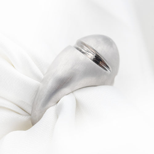 Bague 54 Bulgari - Bague Cabochon en or blanc 58 Facettes 22978