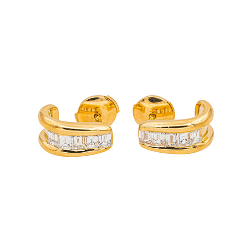 Boucles d'oreilles Boucles d'oreilles - Puces en or jaune diamants 58 Facettes 5138892CN