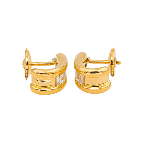 Boucles d'oreilles Boucles d'oreilles - Puces en or jaune diamants 58 Facettes 5138892CN