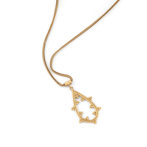 Collier Zolotas - Collier avec pendentif ciselé en or jaune 18k 58 Facettes 1