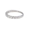 Bague 52 Demi-alliance - Bague en or blanc diamant 58 Facettes 5251519CN