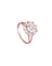 Bague 54 Bague marguerite en platine et diamants 58 Facettes 262