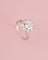 Bague 54 Bague marguerite en platine et diamants 58 Facettes 262