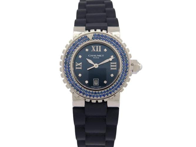 Montre Chaumet Class One - Montre 33 mm en acier, saphirs bleus 58 Facettes 274636