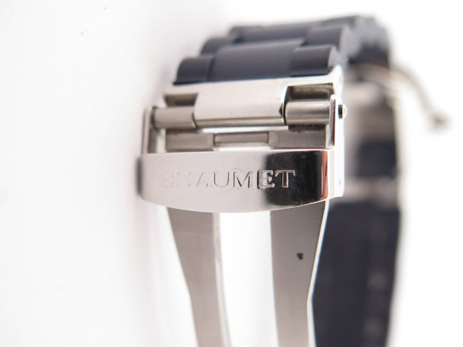 Montre Chaumet Class One - Montre 33 mm en acier, saphirs bleus 58 Facettes 274636