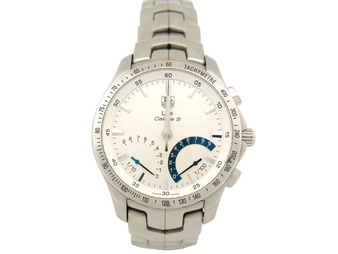 Montre TAG Heuer Link Calibre S - Montre chronographe 42 mm en acier 58 Facettes 274552