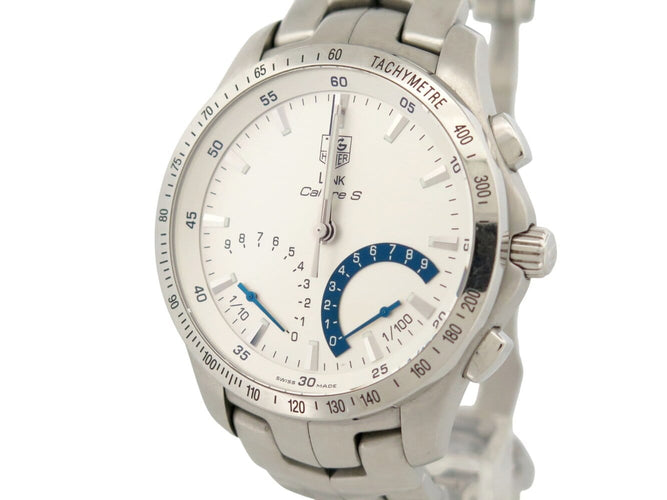 Montre TAG Heuer Link Calibre S - Montre chronographe 42 mm en acier 58 Facettes 274552