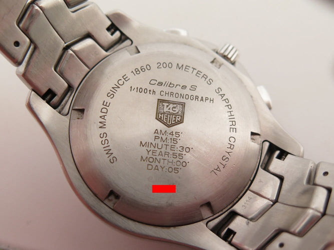 Montre TAG Heuer Link Calibre S - Montre chronographe 42 mm en acier 58 Facettes 274552