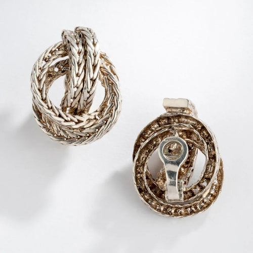 Boucles d'oreilles Hermès - Boucles d'oreilles Collection Vendôme en argent 58 Facettes 1
