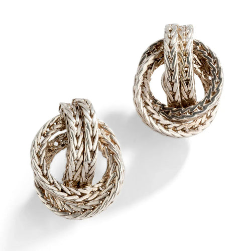 Boucles d'oreilles Hermès - Boucles d'oreilles Collection Vendôme en argent 58 Facettes 1