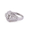 Bague 51 Bague dôme en platine et diamants 58 Facettes 1
