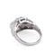 Bague 51 Bague dôme en platine et diamants 58 Facettes 1
