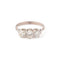 Bague 52 Bague trilogie en platine et 3 diamants taille ancienne 58 Facettes 1