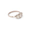 Bague 52 Bague trilogie en platine et 3 diamants taille ancienne 58 Facettes 1