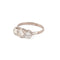 Bague 52 Bague trilogie en platine et 3 diamants taille ancienne 58 Facettes 1
