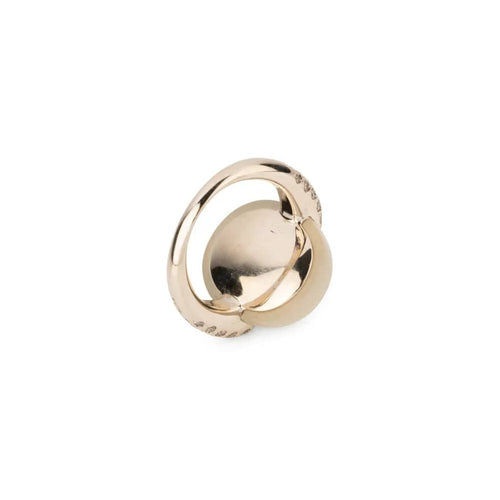 Bague 50 Pomellato - Bague Luna en or gris et calcédoine, diamants bruns 58 Facettes 1