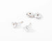 Boucles d'oreilles Boucles d’oreilles puces taille ancienne en or gris et diamants 58 Facettes 1