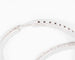 Boucles d'oreilles Créoles pavées en or gris et diamants 58 Facettes 1