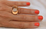 Bague 52 Bague Tank - Bague en or jaune 18k et platine et diamant 58 Facettes