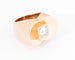 Bague 52 Bague Tank - Bague en or jaune 18k et platine et diamant 58 Facettes