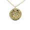 Collier Collier médaille symbolique de l'amour et de la réussite en or jaune 18 carats 58 Facettes Collier