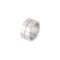 Bague 52 Hermès - Bague bandeau texturé en or gris 58 Facettes 1
