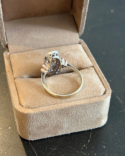 Bague 61 Art déco - Bague en or blanc et diamants 58 Facettes qqAIAS