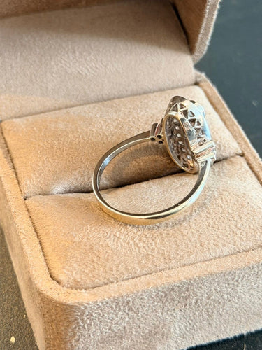 Bague 61 Art déco - Bague en or blanc et diamants 58 Facettes qqAIAS