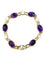 Bracelet Bracelet XIXe en or jaune, platine, améthystes et diamants 58 Facettes VINTAGE BRA