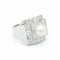 Bague 56 Art Déco - Bague en platine, perle de culture et diamants 58 Facettes 1.0001229