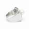 Bague 56 Art Déco - Bague en platine, perle de culture et diamants 58 Facettes 1.0001229