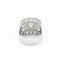 Bague 56 Art Déco - Bague en platine, perle de culture et diamants 58 Facettes 1.0001229