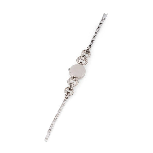 Montre Montre Art déco en platine et or gris et diamants 58 Facettes 1