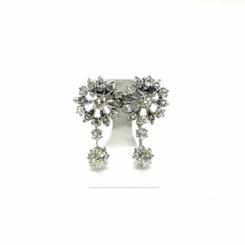 Boucles d'oreilles Boucles d'oreilles - Diamants en or blanc 58 Facettes Z15B51811