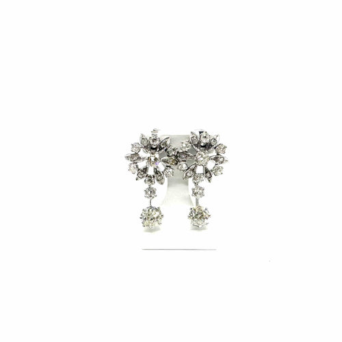 Boucles d'oreilles Boucles d'oreilles - Diamants en or blanc 58 Facettes Z15B51811