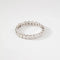 Bague 61 Alliance sertie de diamants en or gris 18k 58 Facettes 1