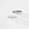 Bague 61 Alliance sertie de diamants en or gris 18k 58 Facettes 1