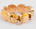 Bracelet Bracelet Tank cercles à volutes en or jaune 18k 58 Facettes 1