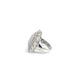 Bague 53 Bague cocktail en or blanc 18 carats et diamants 58 Facettes UN0131