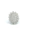 Bague 53 Bague cocktail en or blanc 18 carats et diamants 58 Facettes UN0131