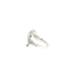 Bague 54 Bague cygne en or blanc 14 carats et pavé de diamants 58 Facettes UN0142
