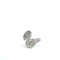 Bague 54 Bague cygne en or blanc 14 carats et pavé de diamants 58 Facettes UN0142