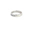 Bague 54 Bague demi-éternité en or blanc 14K et diamants 58 Facettes UN0138