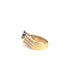 Bague 53 Bague en or jaune 14K avec saphir et diamants 58 Facettes UN0143