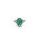 Bague 53 Style Art déco - Bague en platine, émeraude et diamants 58 Facettes UN0152