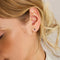 Boucles d'oreilles Boucles d’oreilles puces en or 14k avec saphirs 58 Facettes 7B946659F5864561995C26FB0A669F02