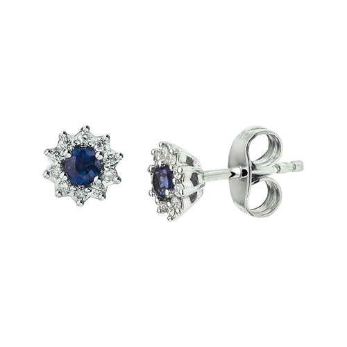 Boucles d'oreilles Boucles d’oreilles en or blanc 14k, saphirs et diamants 58 Facettes C5781D8371E345A6B3CCBA684F524292